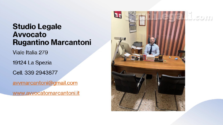 Avvocato Rugantino Marcantoni - Studio Legale Marcantoni