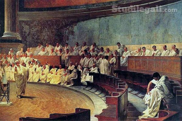 Cicero Denounces Catiline da Wikipedia.org